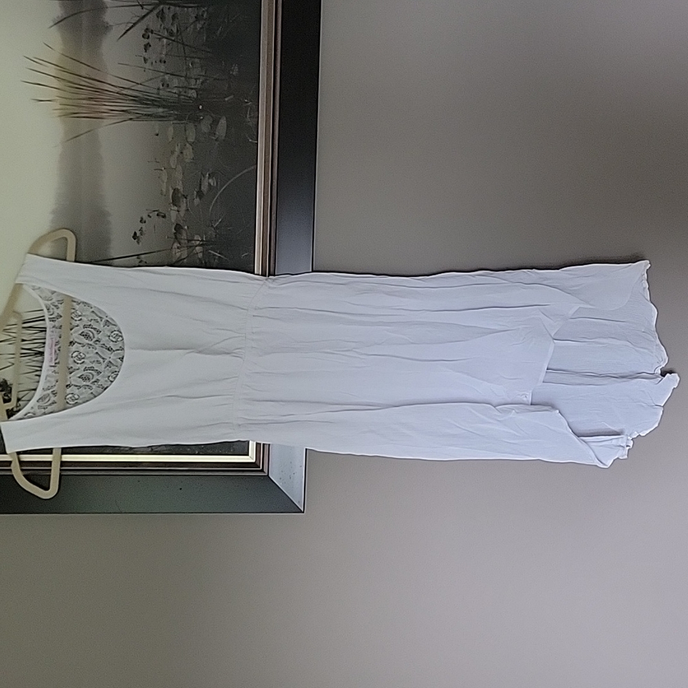 White dress with lace